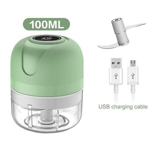 100/250ml Electric Mini USB Garlic Masher Wireless Garlic Grinder Press Mincer Vegetable Chili Meat Grinder Food Chopper Kitchen Tools