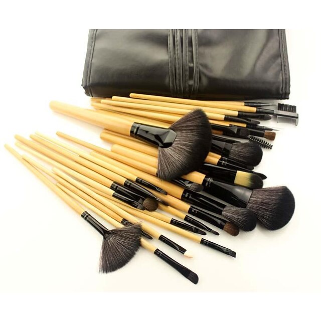 32 Pcs Multifunctional Makeup Brushes Set Fashion Professional Beauty Tool Suitable For Blush, Loose Powder, Foundation, Eye Shadow, Concealer, Eyebrow, Nose Shadow, Highlighter