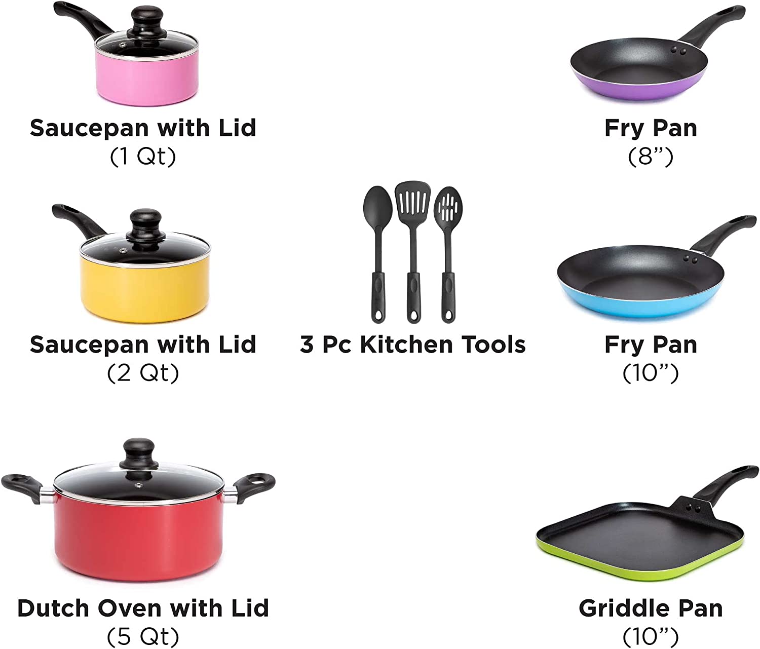 (Store Closing Sale) Nonstick Cookware Set  20-Piece