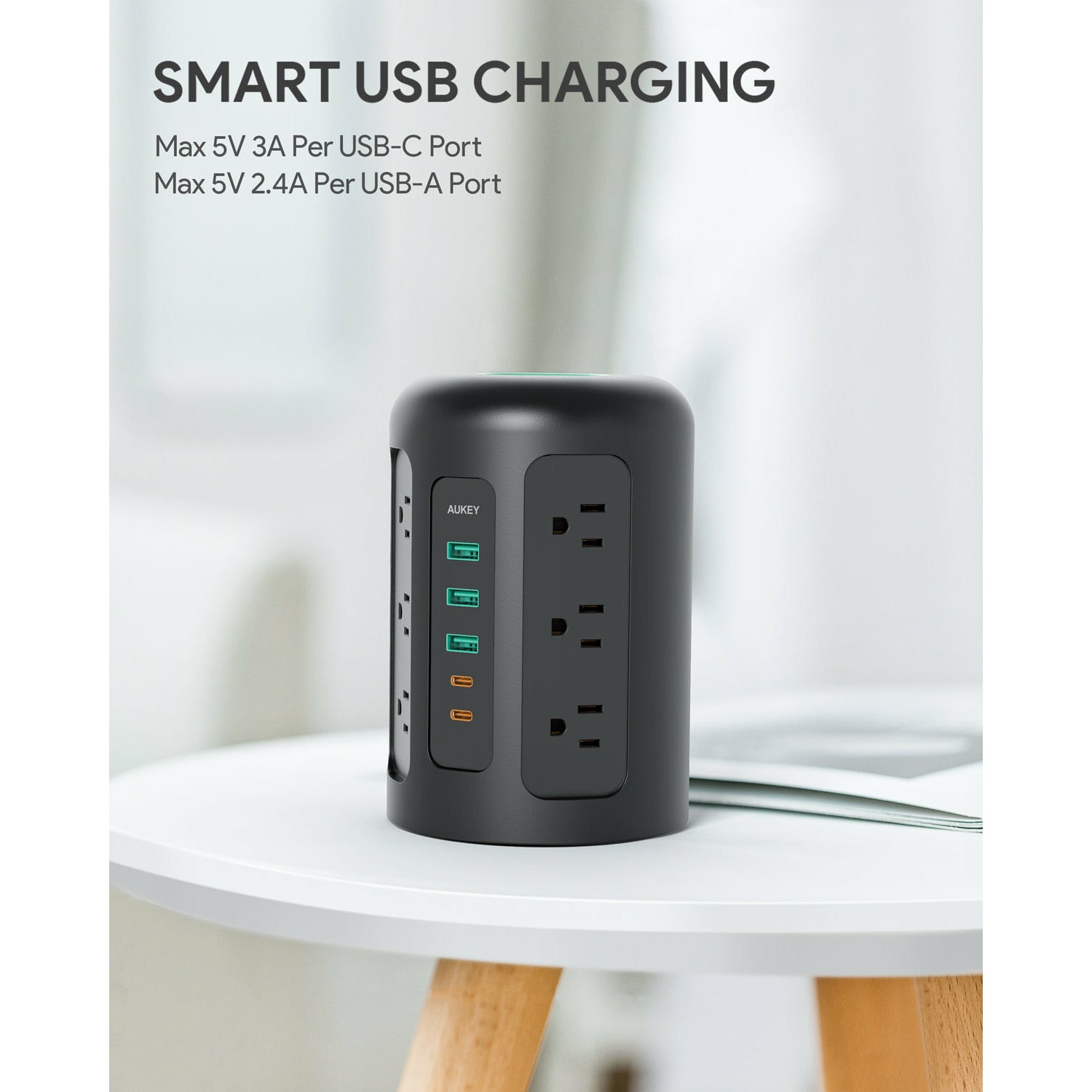 AUKEY PA-S24 Power Strip Tower XL