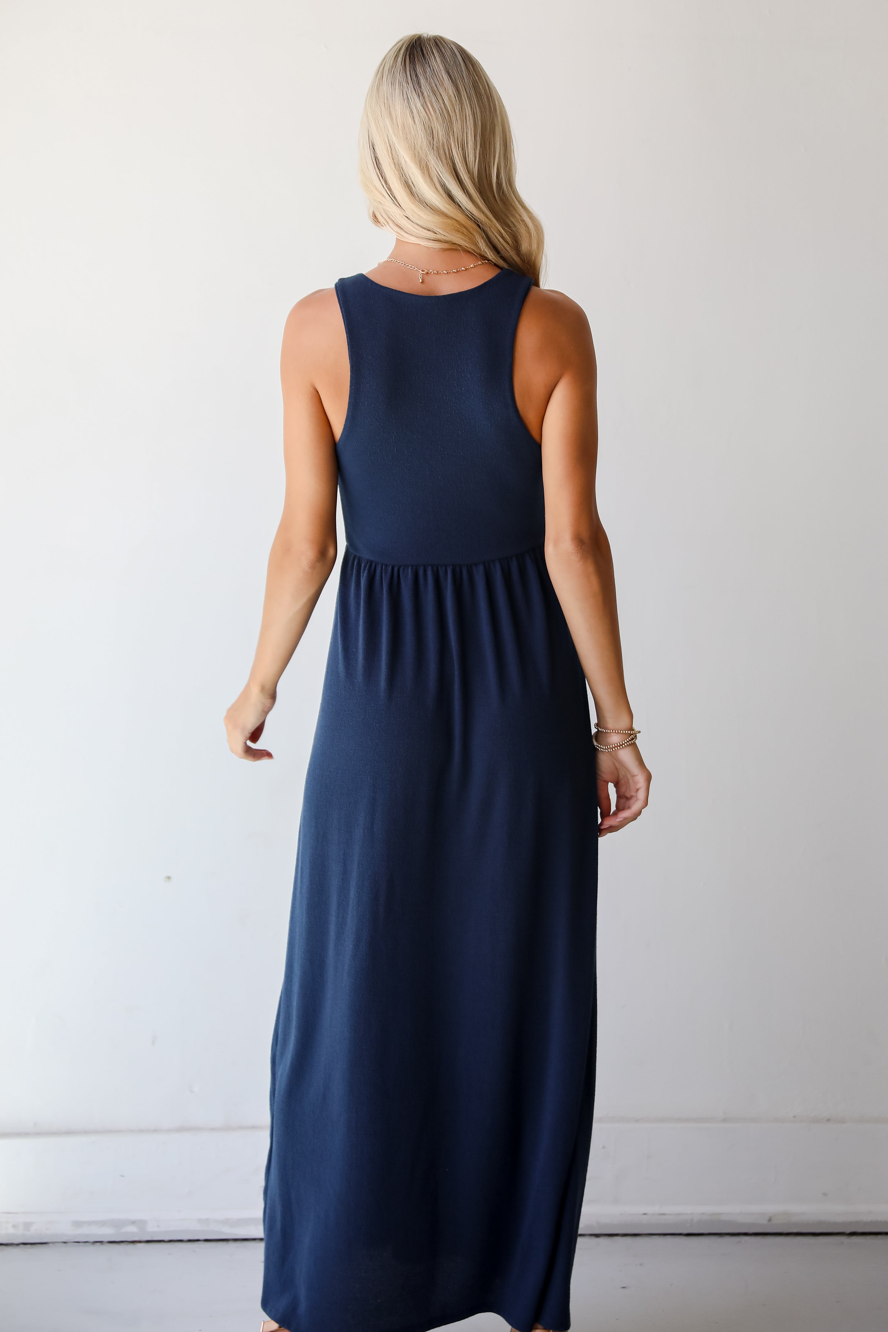 Ideal Choice Knit Maxi Dress