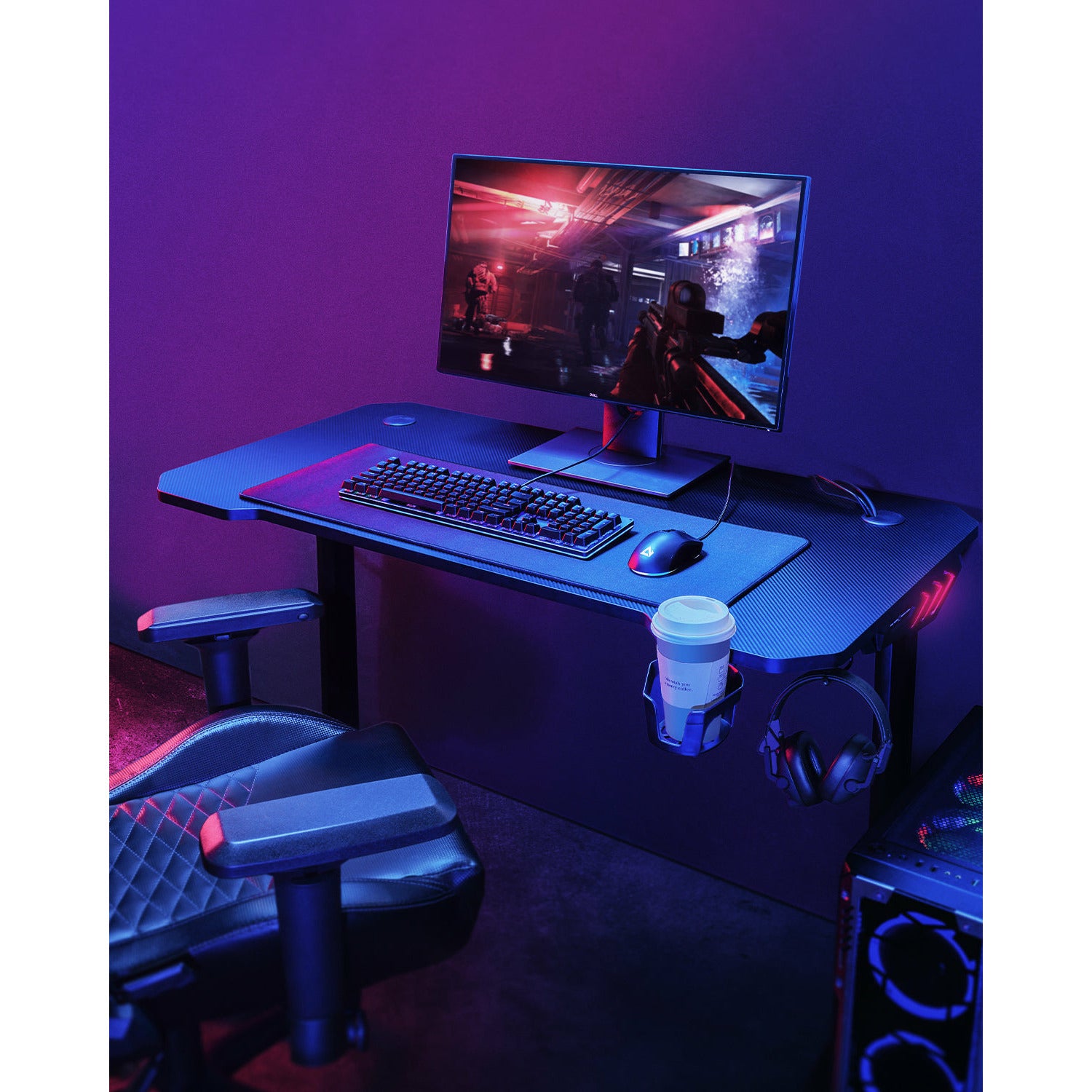 AUKEY Gaming Desk 45 inches with Ergonomic Design (New)