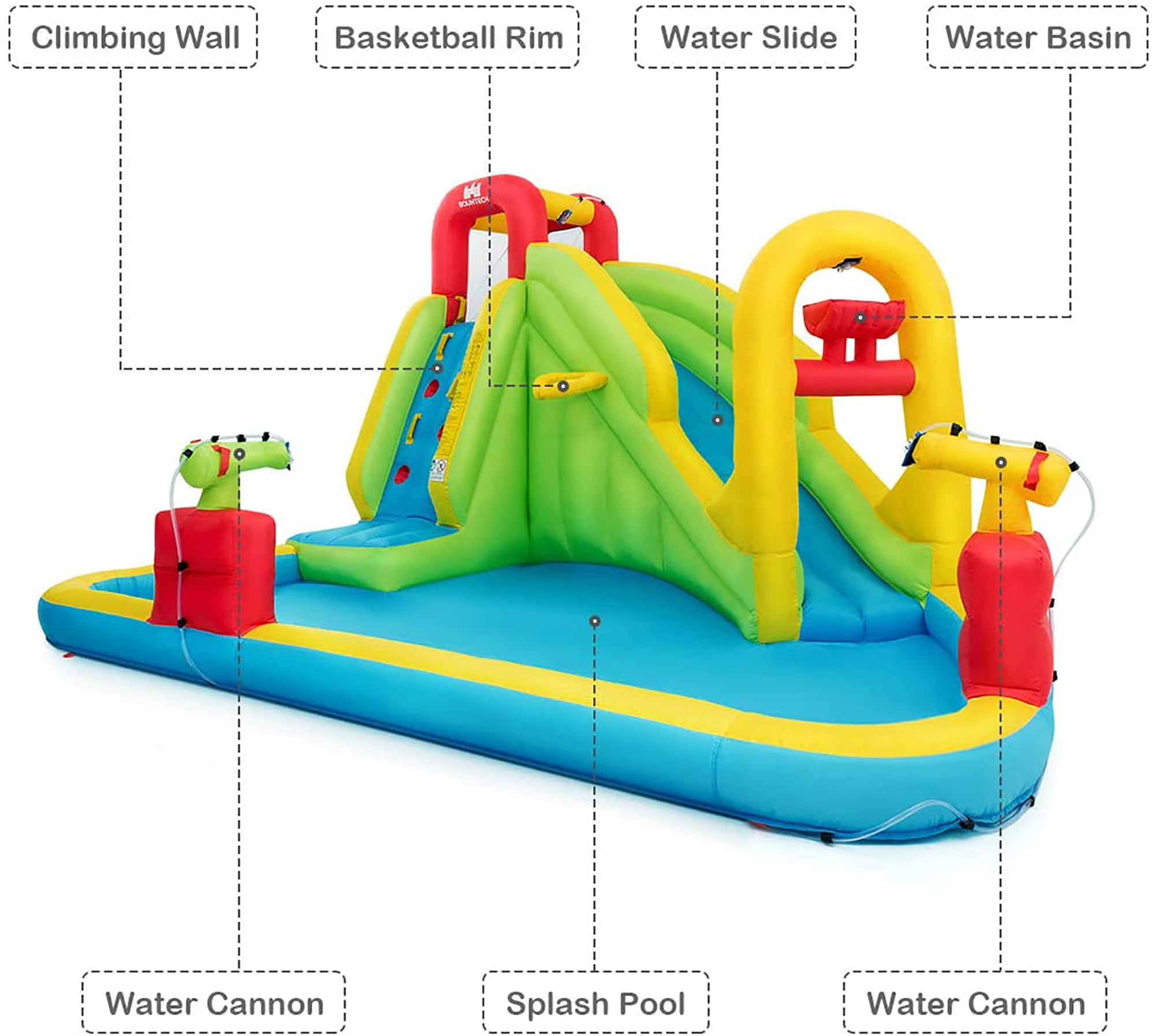 Inflatable Water Slide Kids Bounce House w/480w Blower