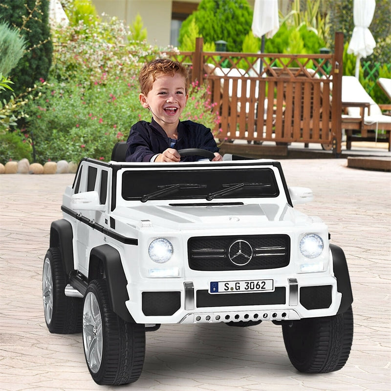 12V Mercedes-Benz Kids Electric Ride On Car Toy with Remote Control & Trunk 2 Motors