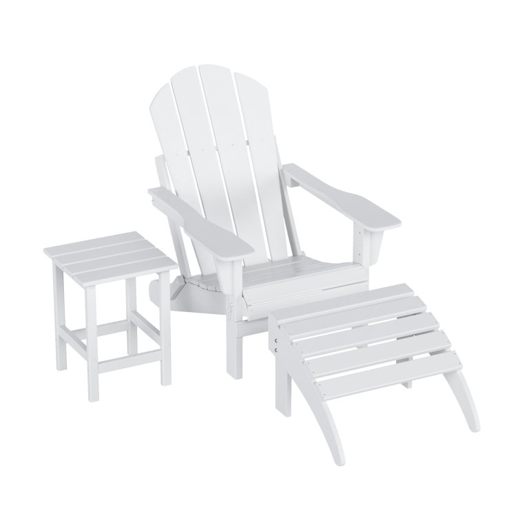 Shawnna Resin Folding Adirondack Chair Ottoman