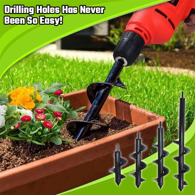 Premium Universal Spiral Hole Drill Planter