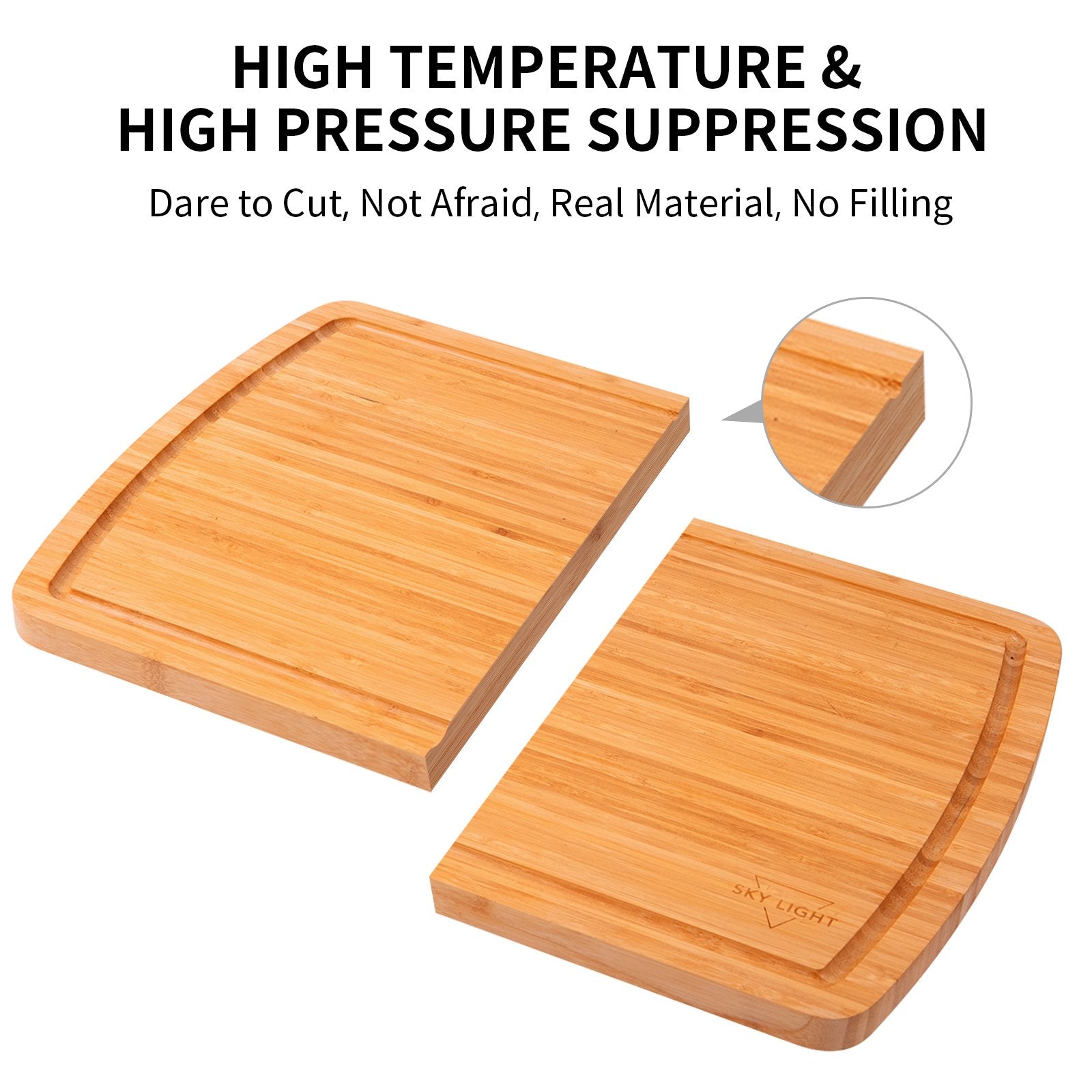 (Store Closing Sale) Bamboo Cutting Board Set of 3