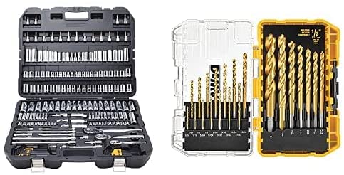 Mechanics Tool Set, SAE and Metric, 1/2, 1/4, 3/8 Drive Sizes, 192-Piece