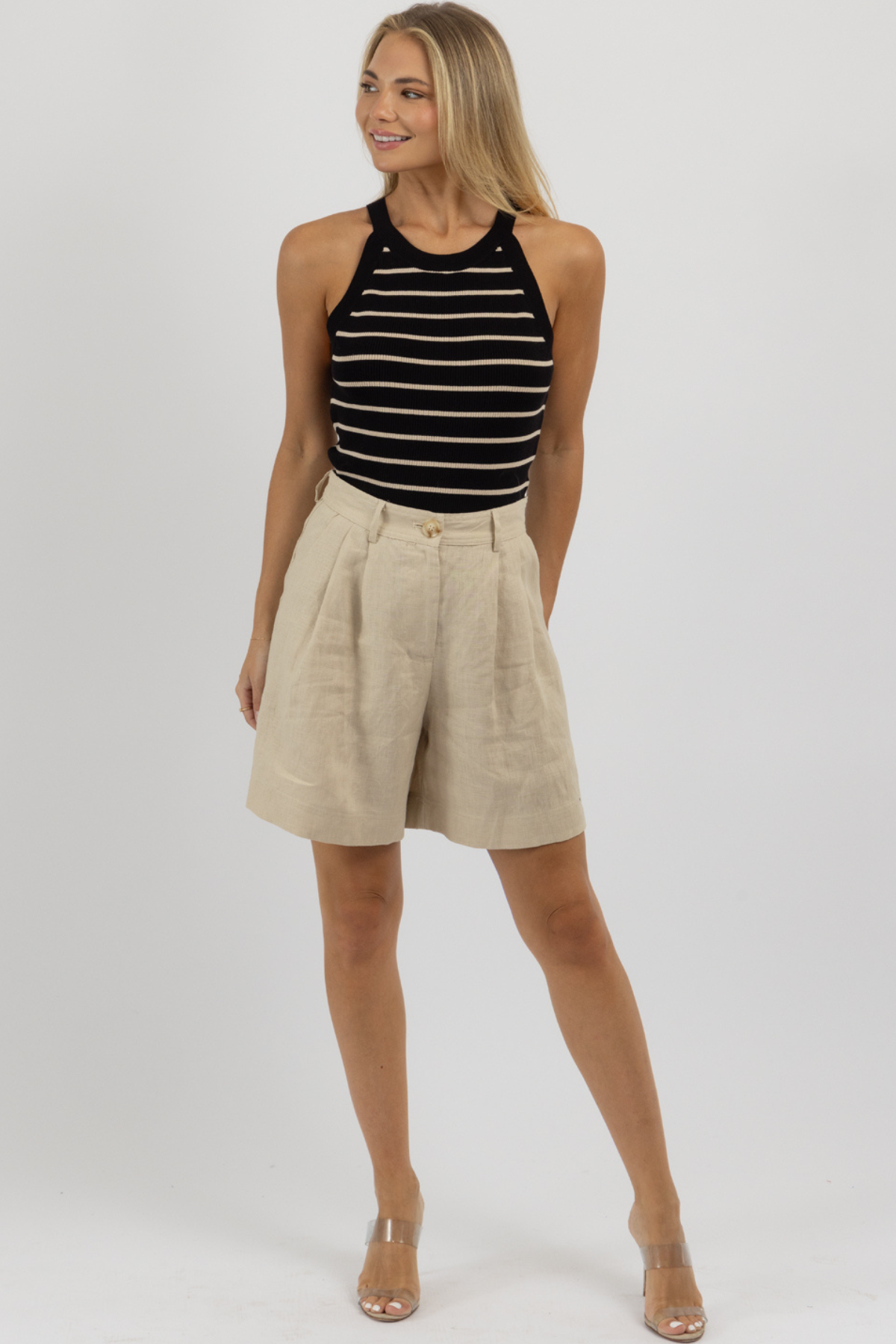 SAIL BLACK STRIPE TANK