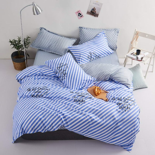 Duvet Cover Flat Bed Sheet Bedding Set