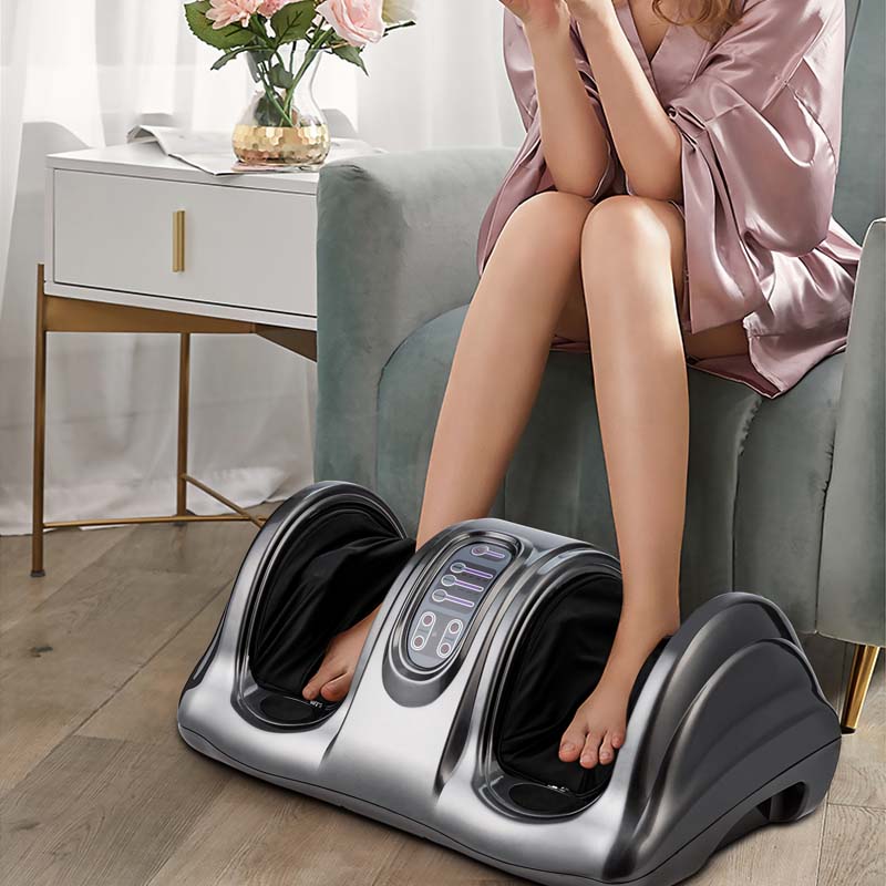 Electric Shiatsu Foot Massager with High-Intensity Rollers, Machine Massage for Feet Leg Calf Ankle, Nerve Pain Therapy