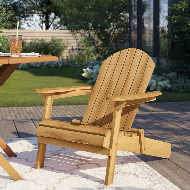 Woking Acacia Outdoor Adirondack Chair Set