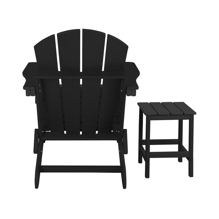 Shawnna Resin Folding Adirondack Chair Ottoman