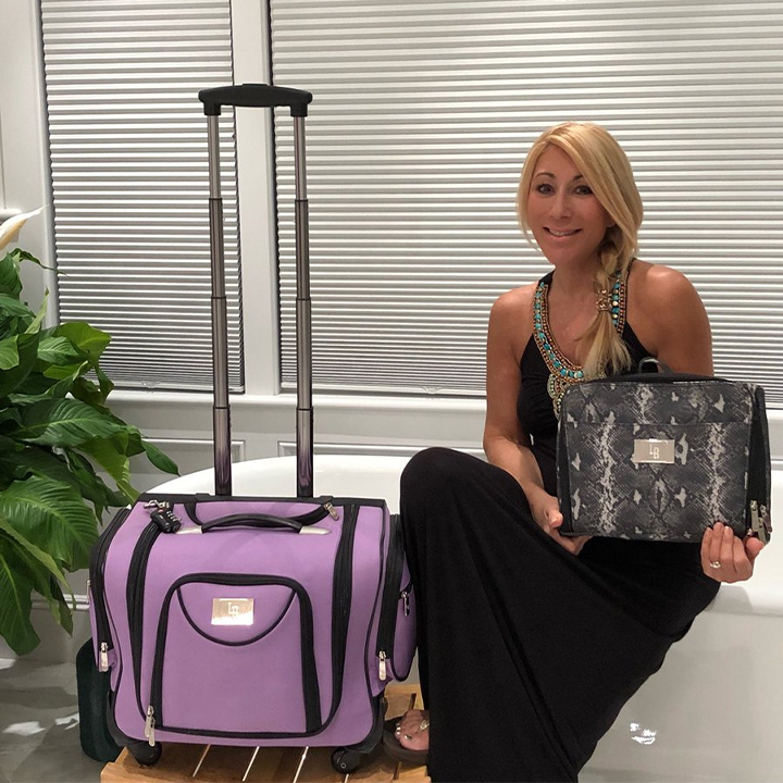 💝HSN-Last Day Buy 2 Save 35%💥Weekender Bag with Set of 2 Snap-In Toiletry Case