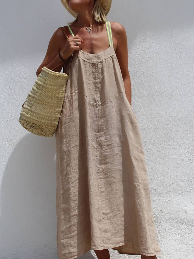 Casual Sleeveless Slip Dress