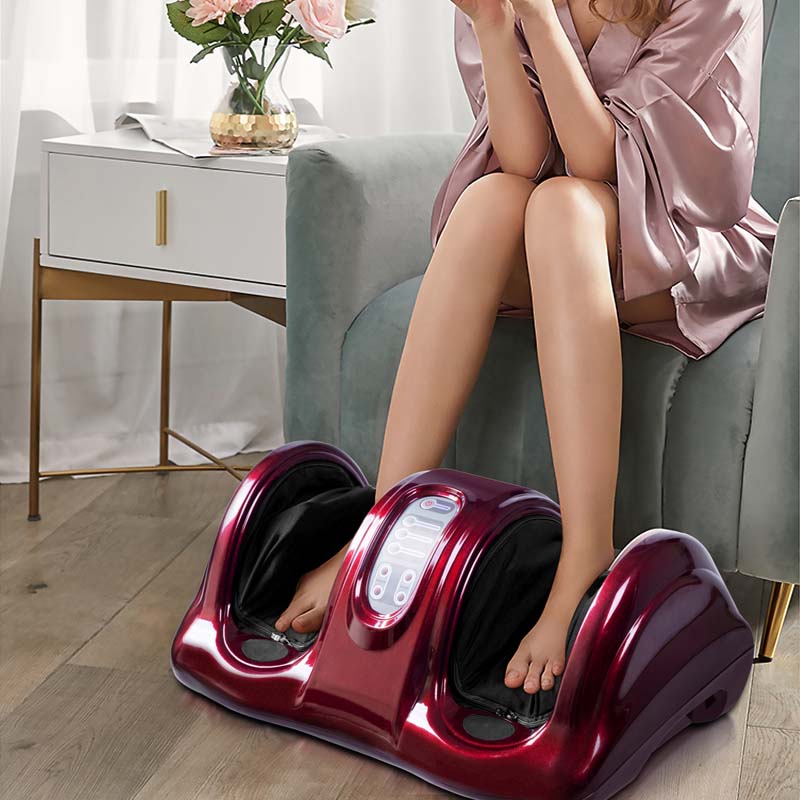 Electric Shiatsu Foot Massager with High-Intensity Rollers, Machine Massage for Feet Leg Calf Ankle, Nerve Pain Therapy