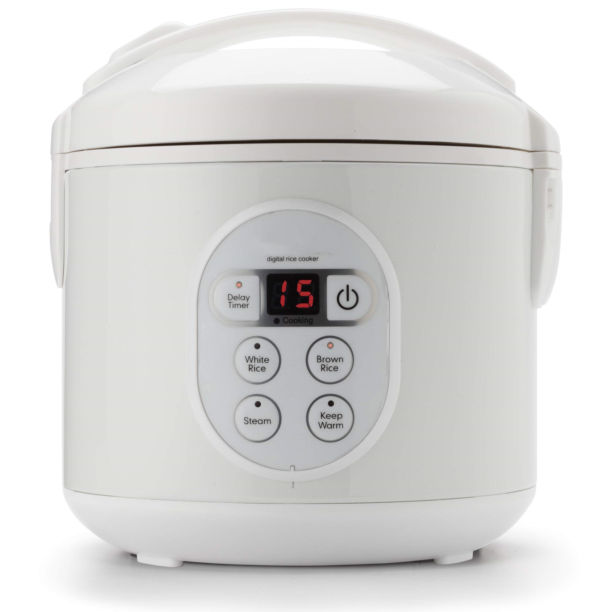 Rice Grain Cooker and Food Steamer, Stainless, Silver, 4-Cup (Uncooked) / 8-Cup (Cooked)