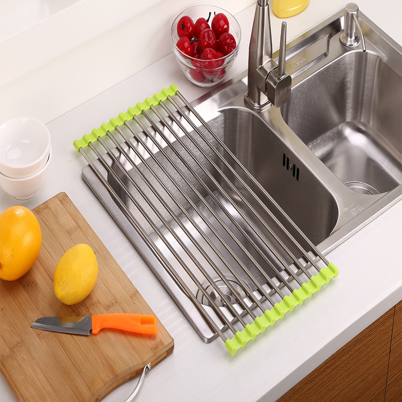 (Store Closing Sale) Rolling Rack Over Sink - Drying Rack