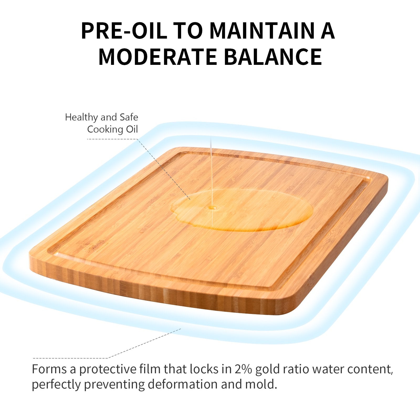 (Store Closing Sale) Bamboo Cutting Board Set of 3