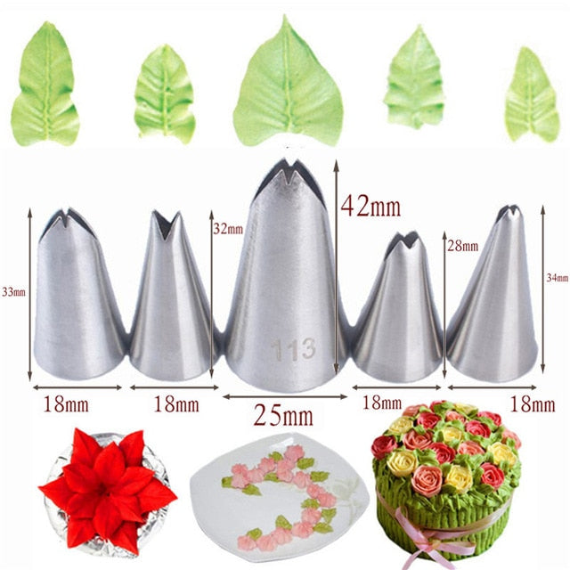 (Store Closing Sale) 1/3/5/7pc/set of chrysanthemum Nozzle Icing Piping Pastry