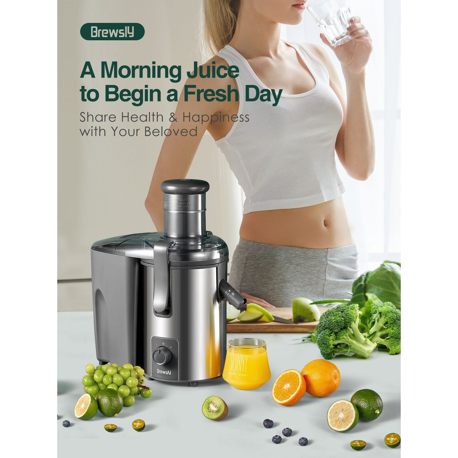 (Store Closing Sale) Juicer Machines Vegetable and Fruit, 800W 3'' Wide Mouth Juice Extractor