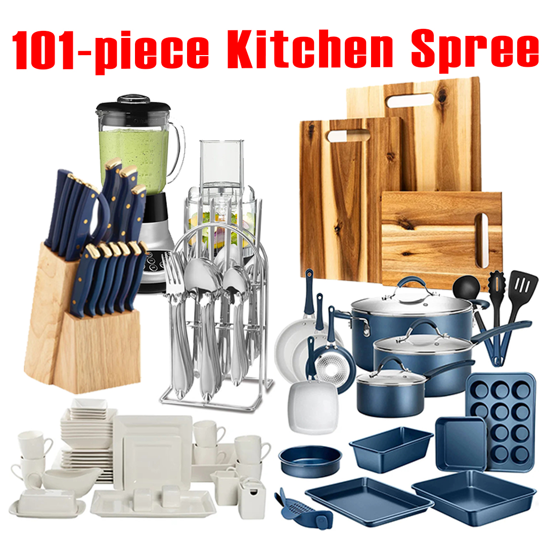 (Store Closing Sale) 101-piece Kitchen Spree, Meeting All The Needs Of The Kitchen