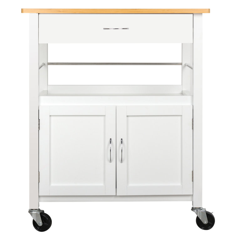 Carlijn Solid Wood Kitchen Cart