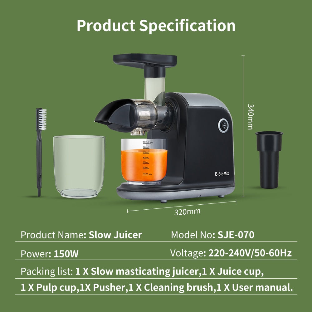 (Store Closing Sale) Slow Masticating Auger Juicer