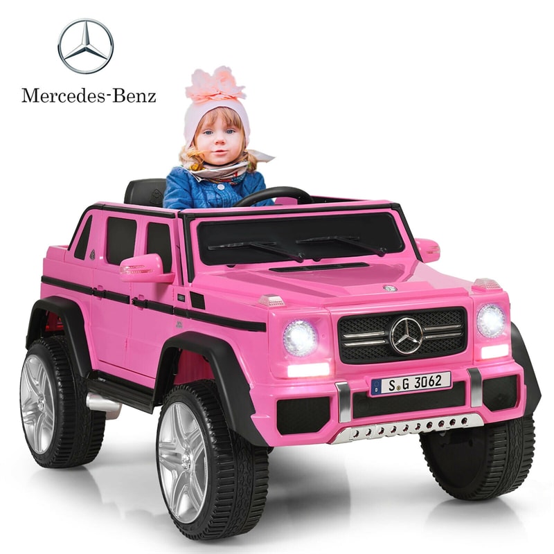 12V Mercedes-Benz Kids Electric Ride On Car Toy with Remote Control & Trunk 2 Motors