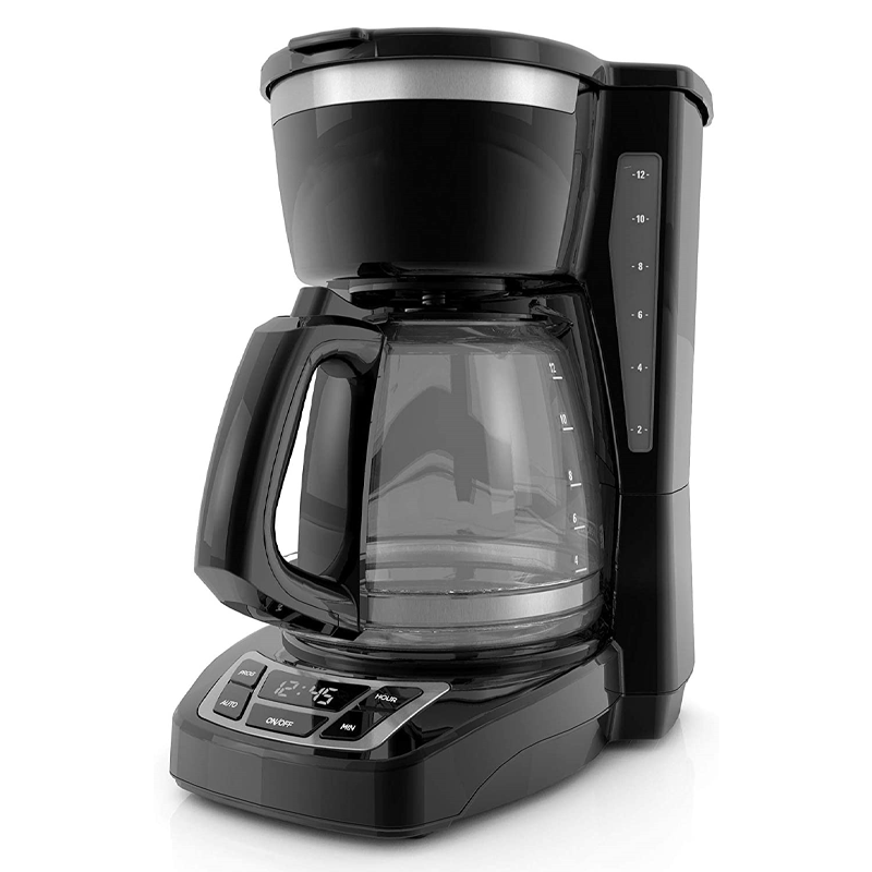 CM1160B 12-Cup Programmable Coffee Maker, Black/Stainless Steel