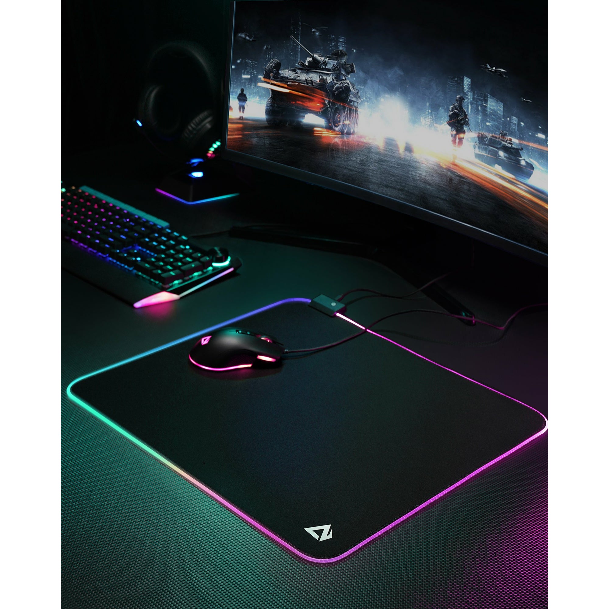 AUKEY RGB Gaming Mouse Pad, 450 x 400 x 4mm