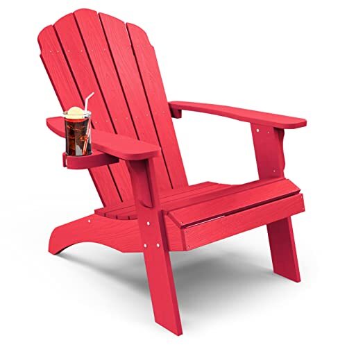 🔥Clearance Sale🔥✨Weather Resistant Blue Recycled Plastic Outdoor Patio Adirondack Chair✨