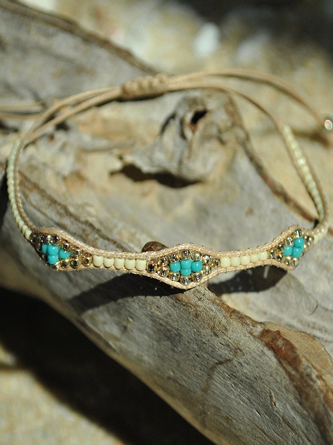 Women's Boho Hand Braided Adjustable Bracelet