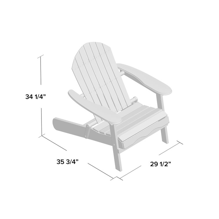 Woking Acacia Outdoor Adirondack Chair Set