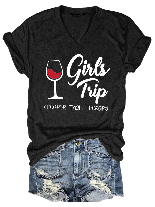 Girl's Trip Cheaper Than Therapy Women's T-Shirt