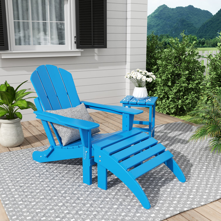 Shawnna Resin Folding Adirondack Chair Ottoman