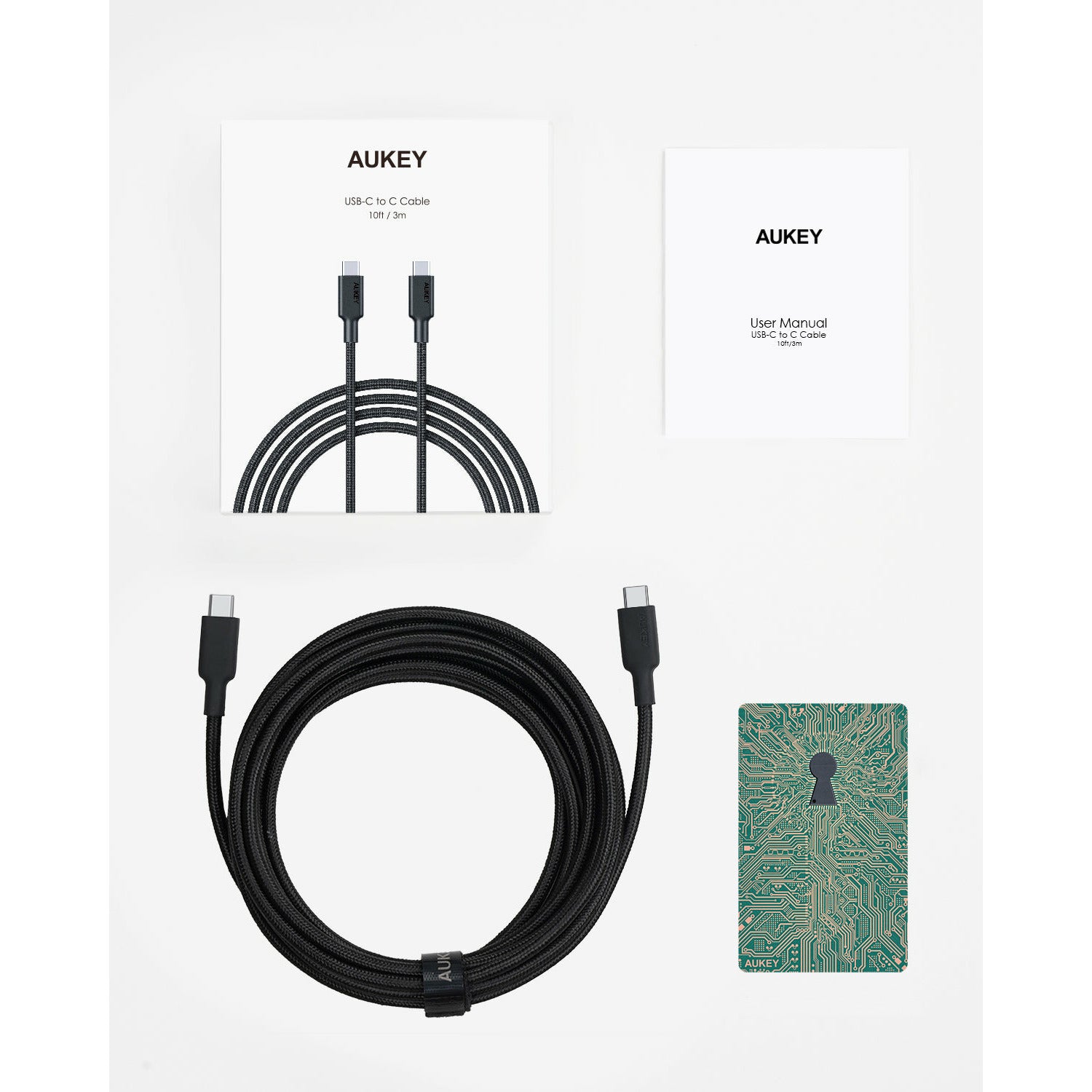 AUKEY CB-CD31 Nylon USB-C to C cable