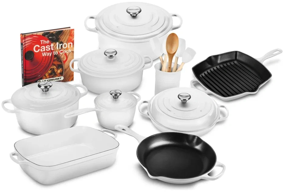 21-piece Signature Cast Iron Cookware Set