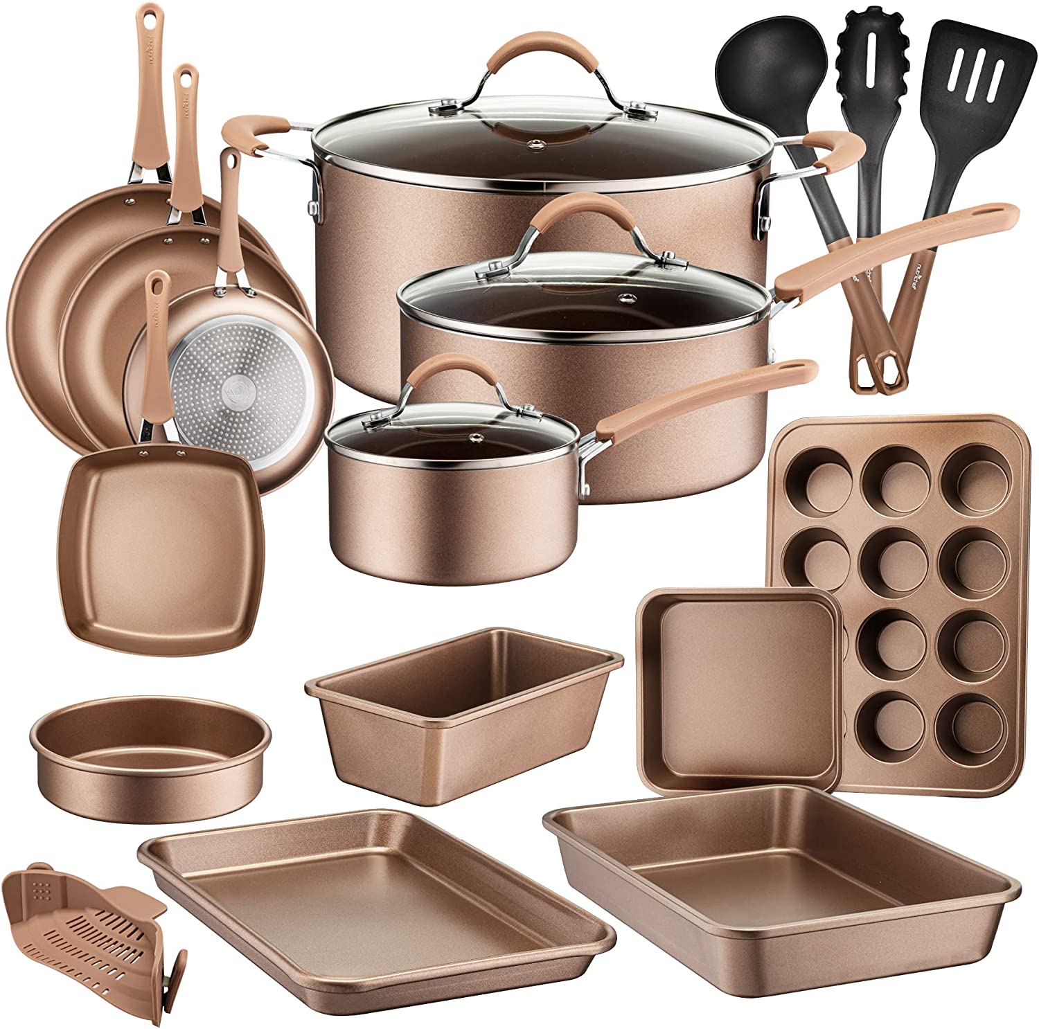 (Store Closing Sale) 20-Piece Nonstick Cookware