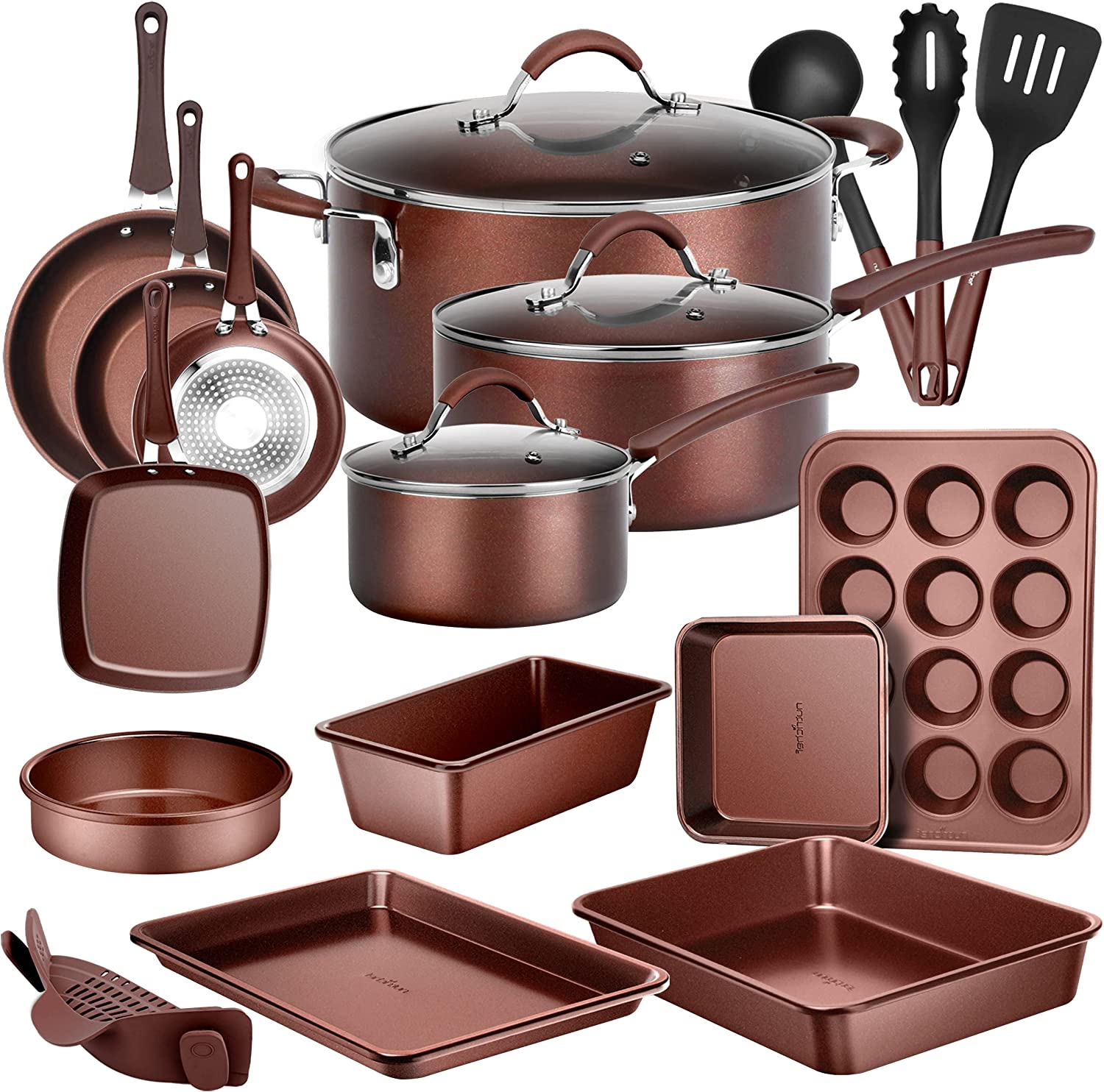 (Store Closing Sale) 20-Piece Nonstick Cookware