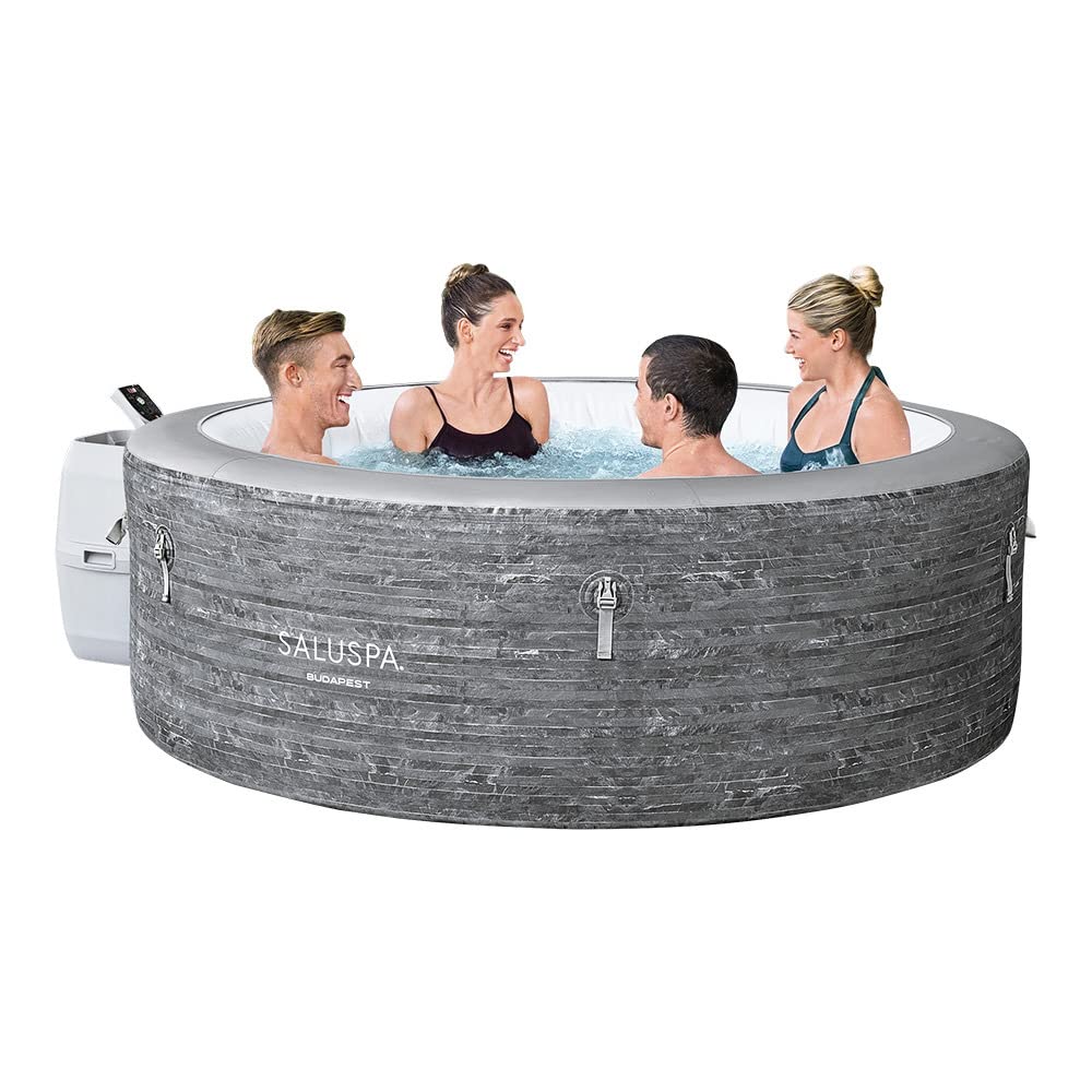 Bestway SaluSpa Budapest Inflatable Hot Tub Spa | Portable Hot Tub with Energy-Efficient Cover