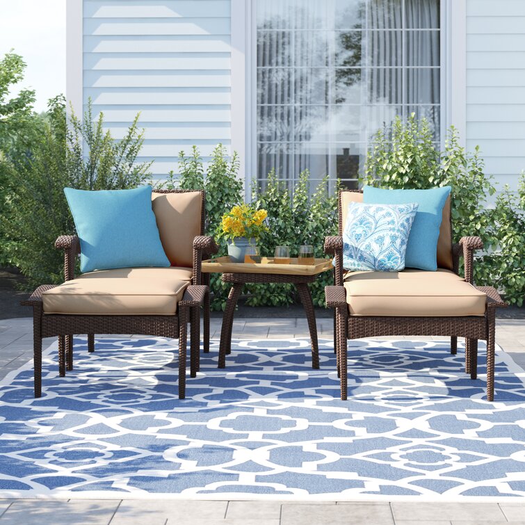 Modean 3 Piece Rattan Seating Group with Cushions