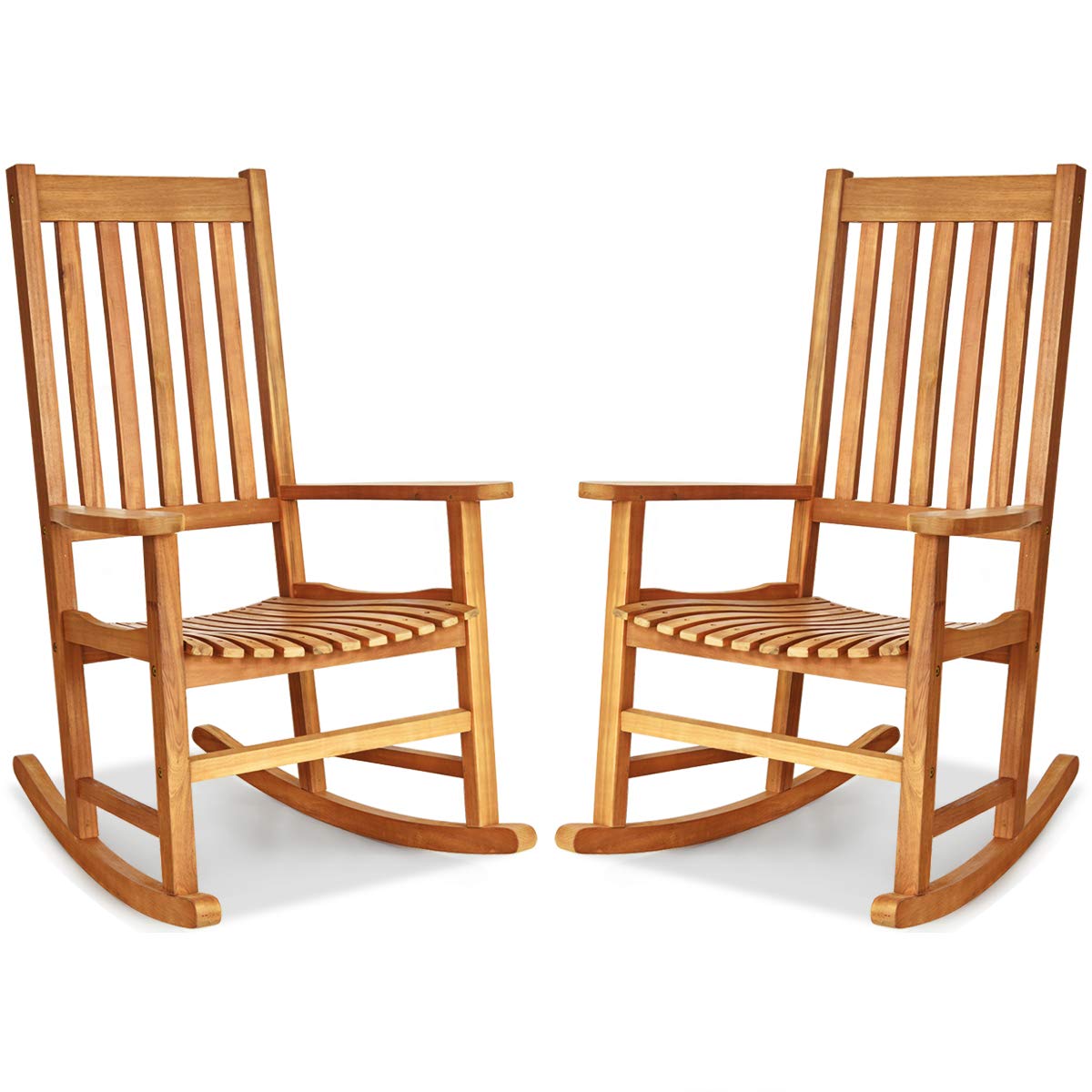 Comfortable wooden rocking chair