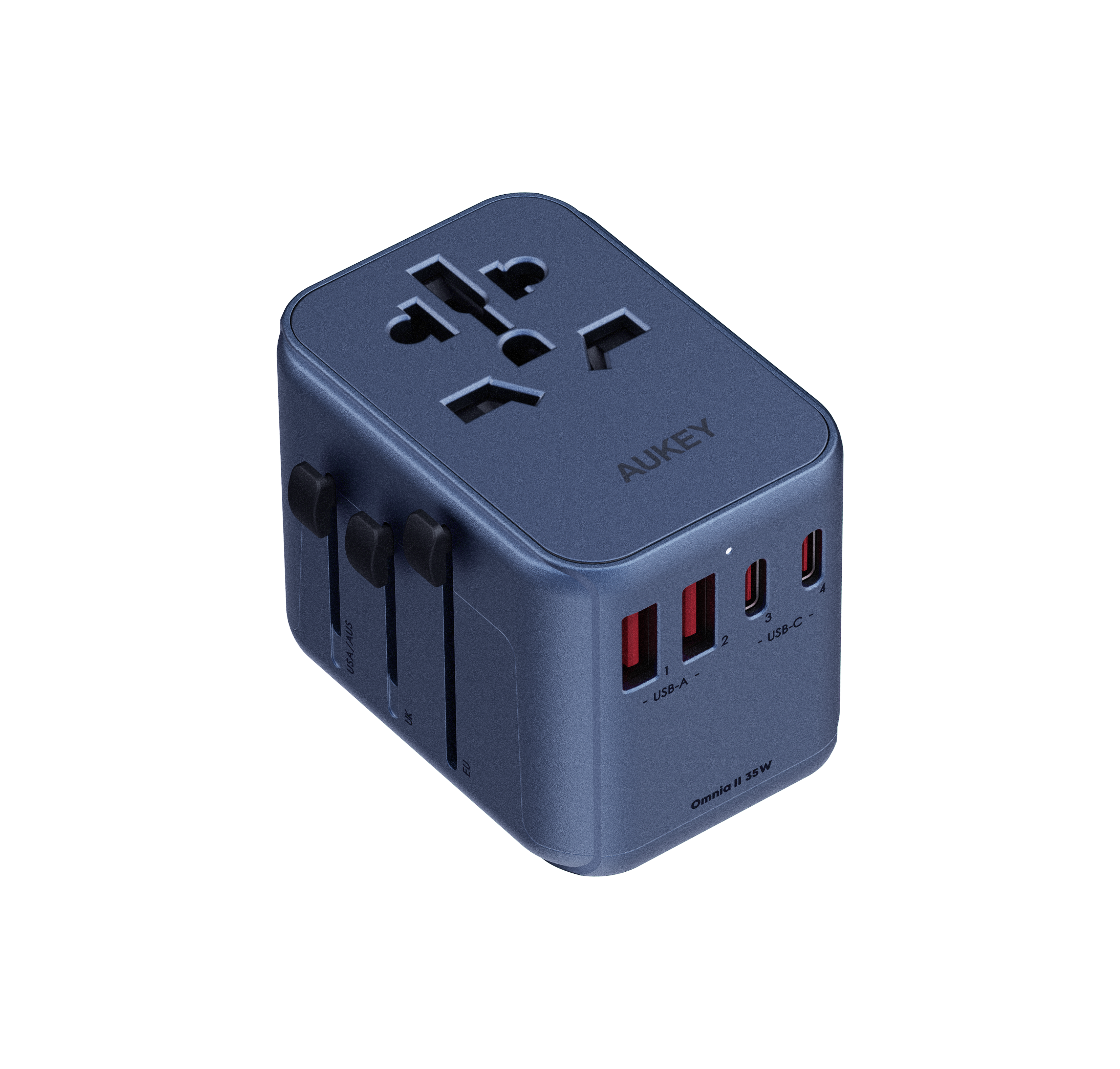 Travel Mate 35W Universal Adapter with USB Ports