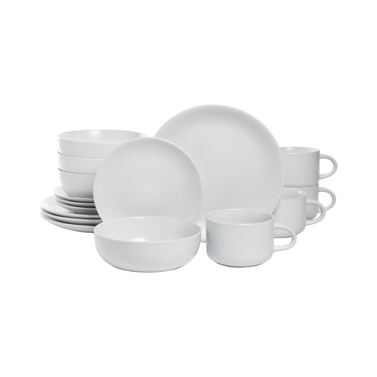 Ten Strawberry Street Wazee Matte Stoneware Dinnerware Set - Service for 4