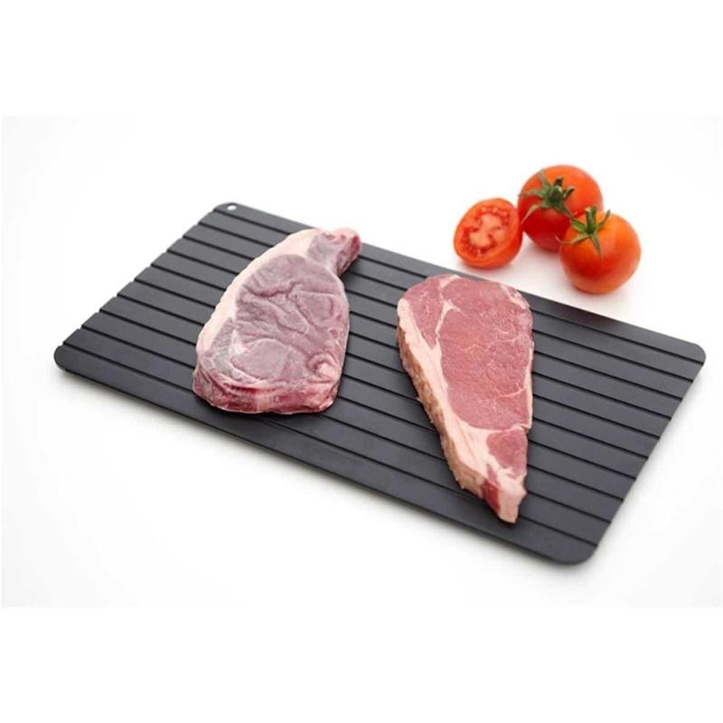 (Store Closing Sale) 1pcs Fast Defrost Tray Fast Thaw Frozen Food Meat Fruit Quick Defrosting Plate Board Defrost Tray Thaw Master Kitchen Gadgets