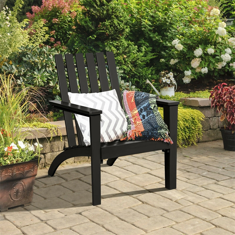 Outdoor Patio Acacia Wood Adirondack Lounge Chair