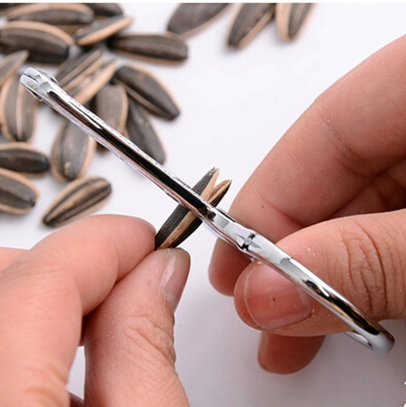 (Store Closing Sale) Multifunction Stainless Steel Sunflower Melon Seed Plier Nut Cracker Creative Home Tool Kitchen Gadget Accessories