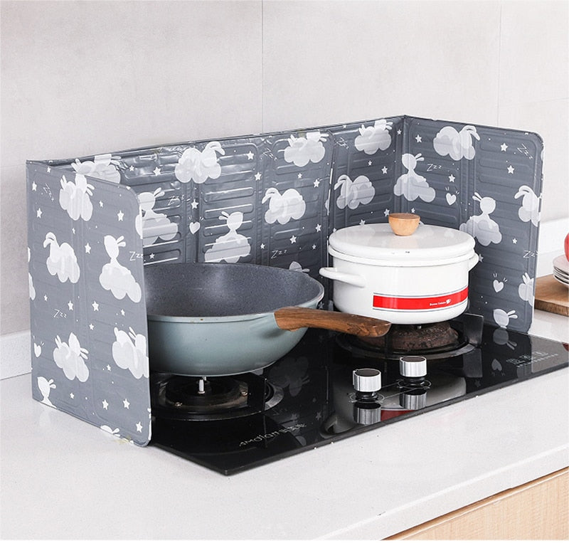 (Store Closing Sale) Aluminum Foldable Kitchen Gas Stove Baffle Plate