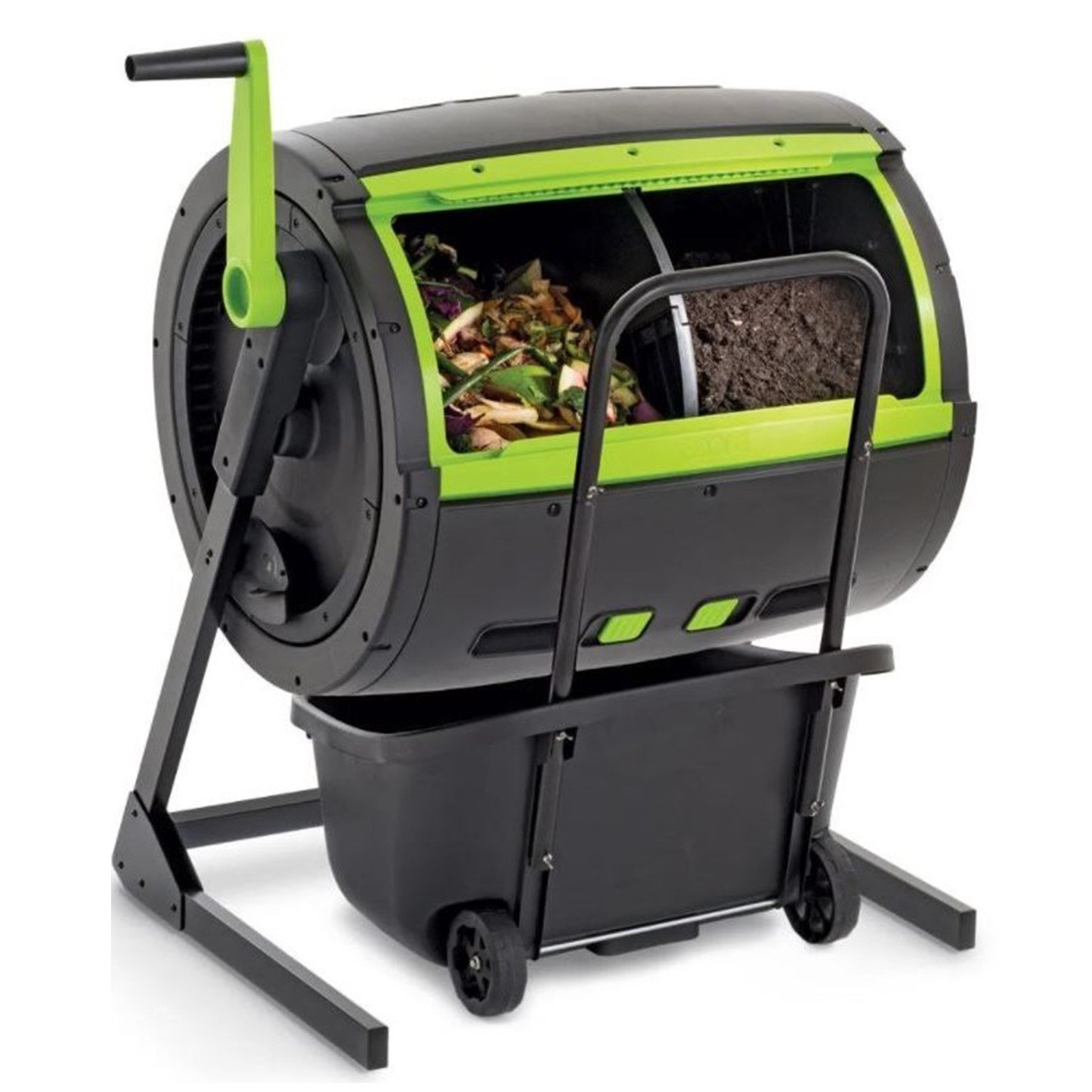 Maze 65-Gallon Compost Tumbler And Cart Combo